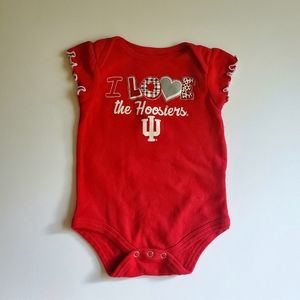 I LOVE THE Hoosiers Onesie. 6-9m